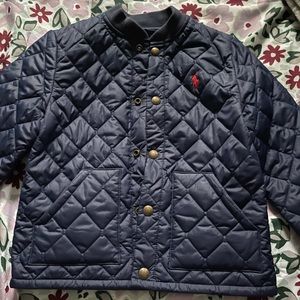 Gently Used Navy Blue Polo Jacket Size 5